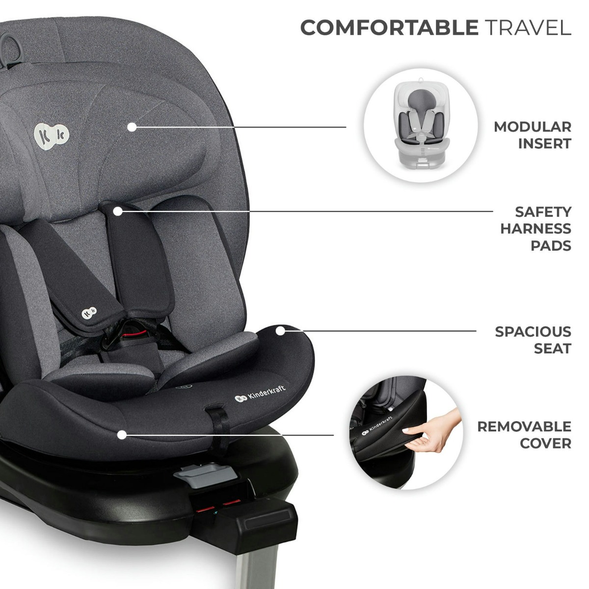 Car seat I-360 i-Size grey