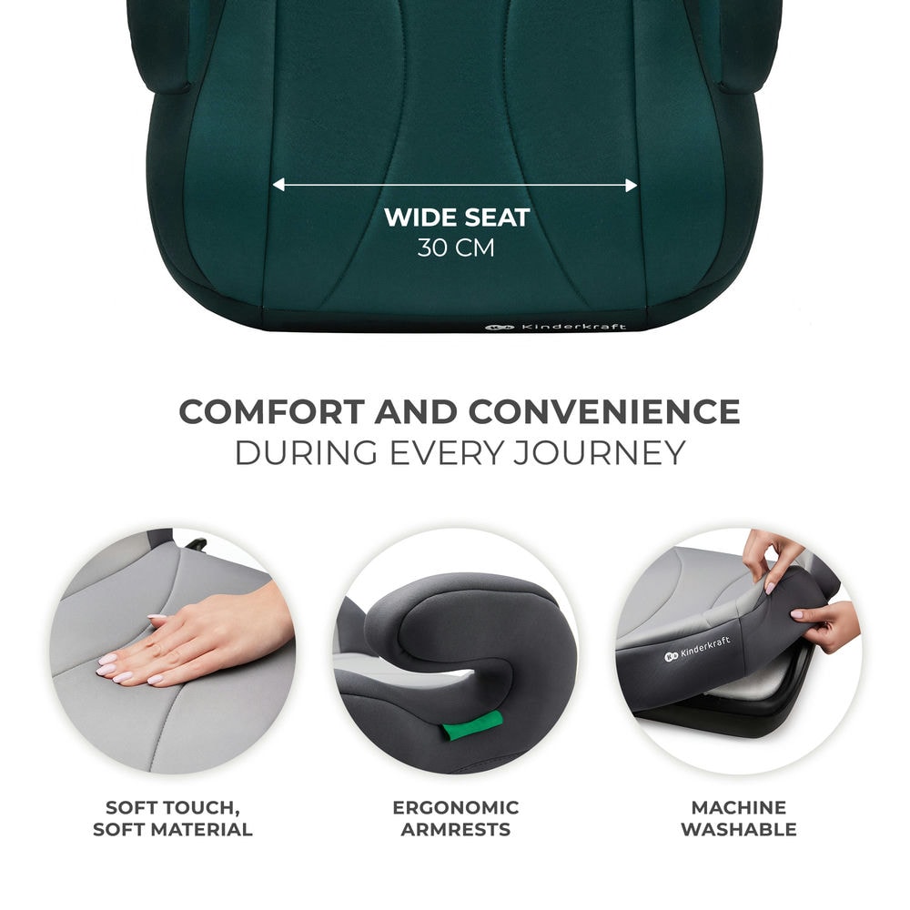Booster car seat I-BOOST I-Size green
