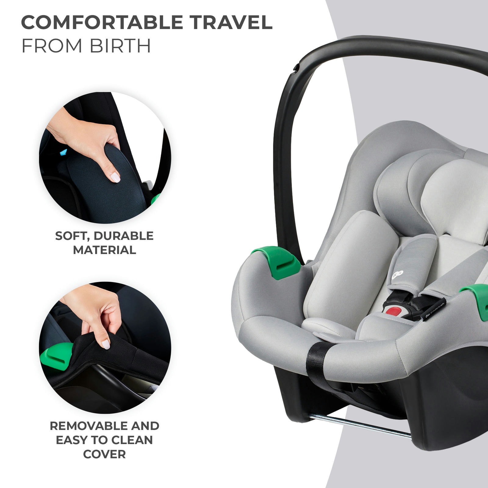 Car seat MINK PRO i-Size with MINK FX base grey