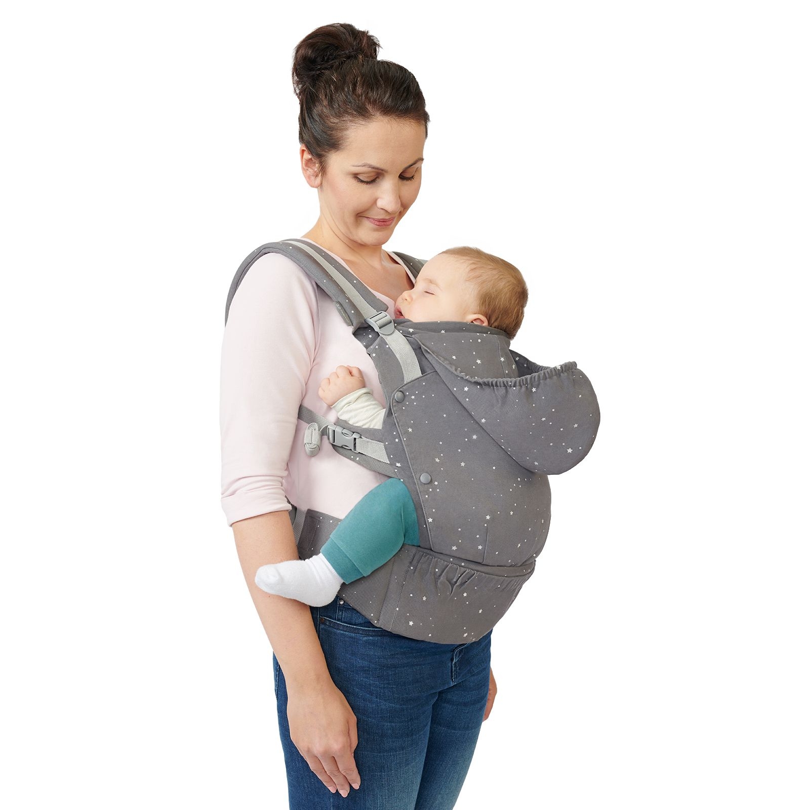 Reliable baby carrier for the home and for all weather 