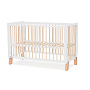 Wooden bed LUNKY White