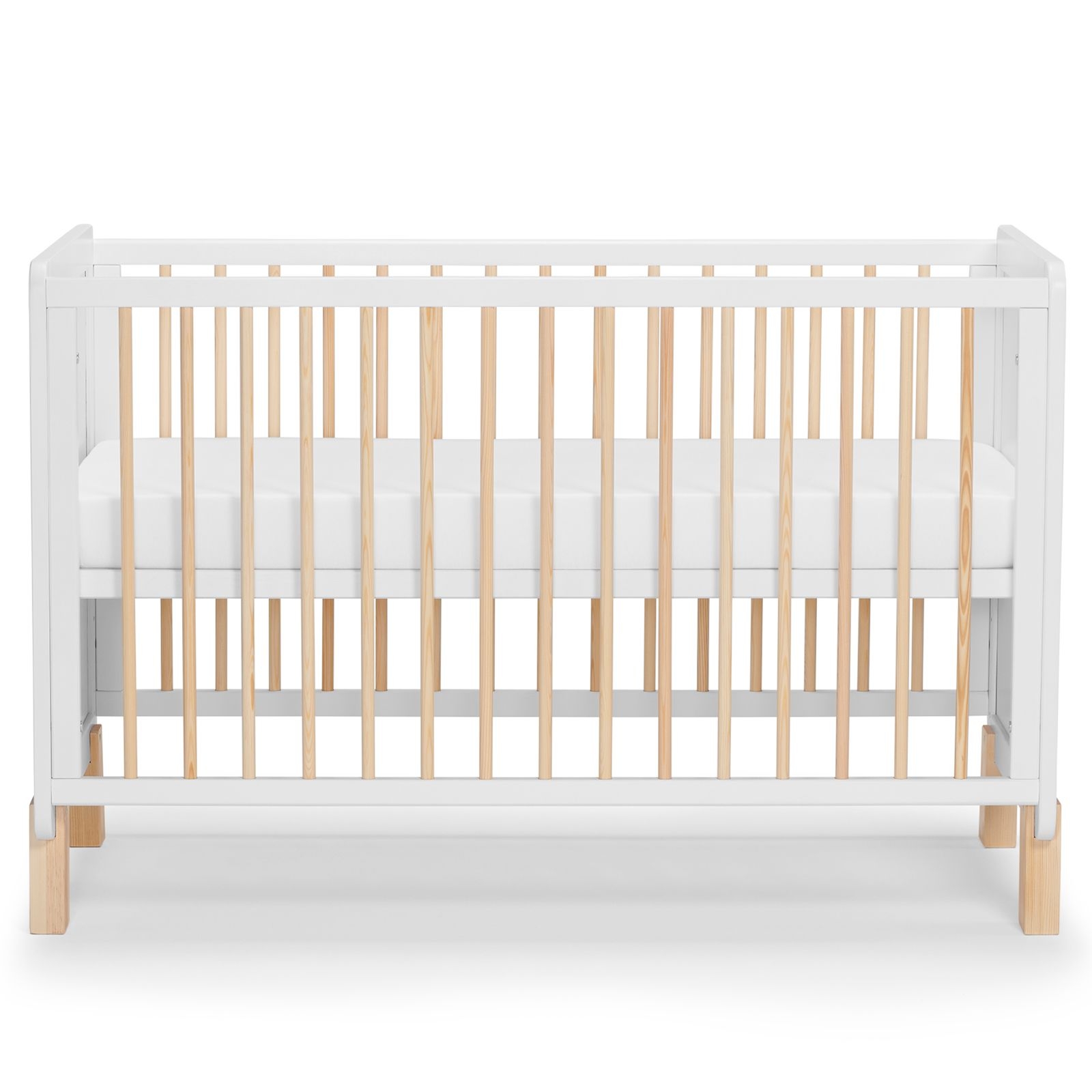 Baby wooden cot with mattress NICO